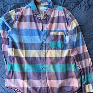Urban Outfitters Multicolor Striped Casual Button Down Shirt